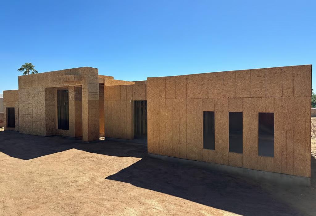 Completed custom home built by Calderon Homes Construction
